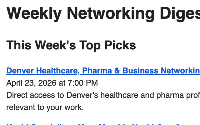 Networking Agent digest screenshot