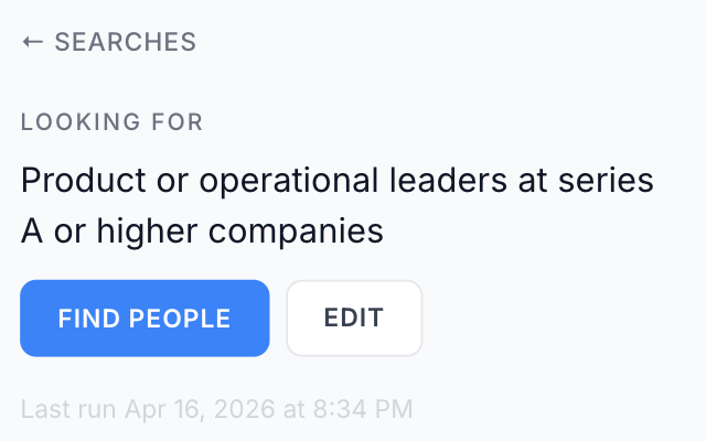 Personal CRM screenshot