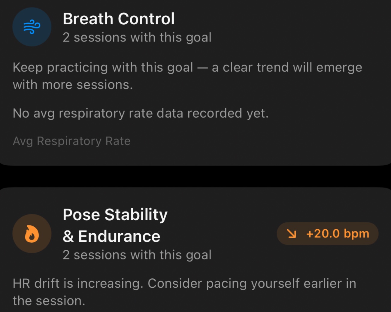 Yoga Tracker screenshot