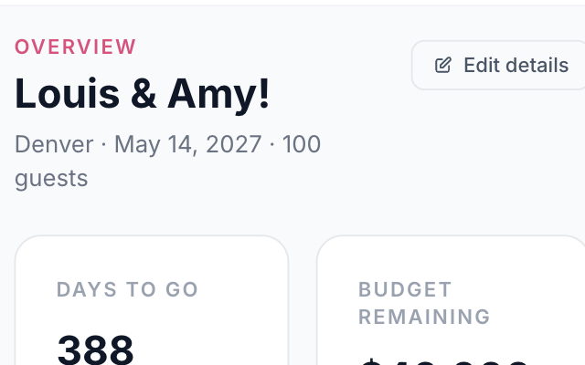 Wedding Planner screenshot